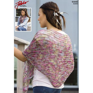 Triangle Knitted Shawl Pattern 175x45cm