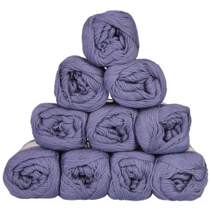 Mayflower Cotton 8/4 Junior Yarn Pack Unicolour 1421 Denim Blue - 10 pcs