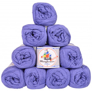 Mayflower Cotton 8/4 Junior Yarn Pack Unicolour 1417 Lavender - 10 pcs