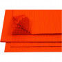 Honeycomb paper, orange, 28x17,8 cm, 8 sheet/ 1 pack