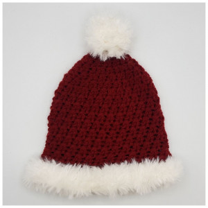 Christmas Hat by Rito Krea - Crochet pattern size 2 year
