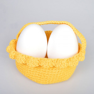 Easter Basket by Rito Krea - Basket Crochet Pattern 20cm